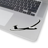 Glider / Sailplane Curved Wings Sticker