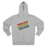 Retro Rainbow Zip Hoodie (4 colours)